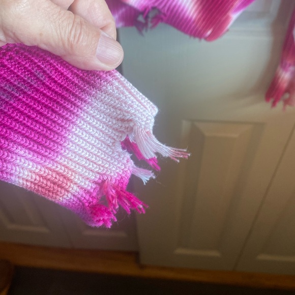 YFB NWT Boho Tie-Dye Long Sleeve Button Down 100% Cotton Knit Sweater Small - Picture 9 of 10